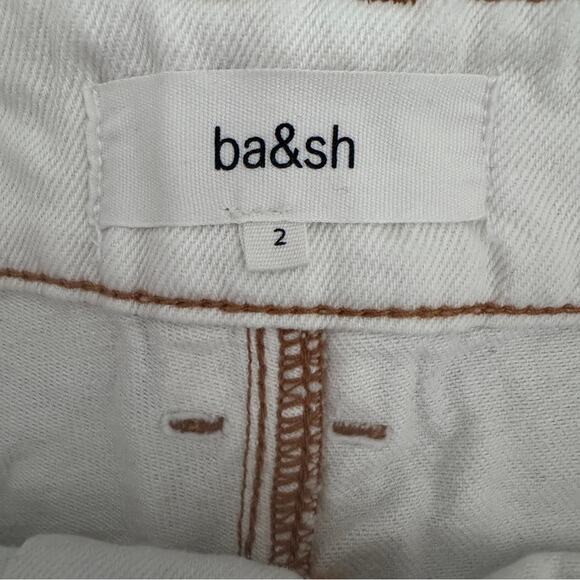 Ba&sh David Denim Shorts in Ecru size 2 - Picture 9 of 15